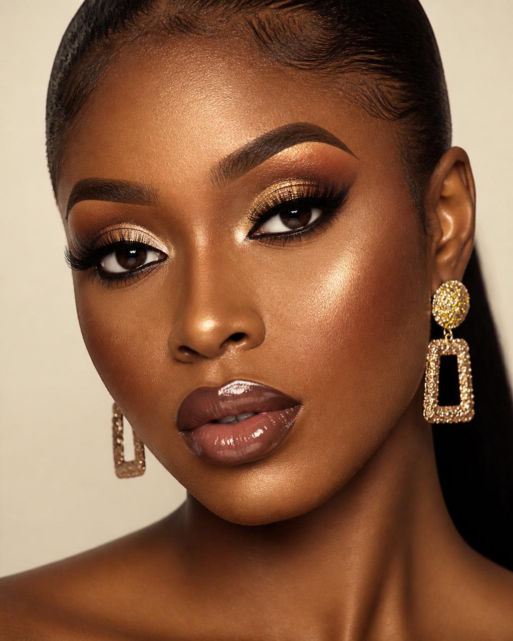 Full Glam makeup look